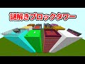 謎解きブロックタワーを攻略する【マイクラ】