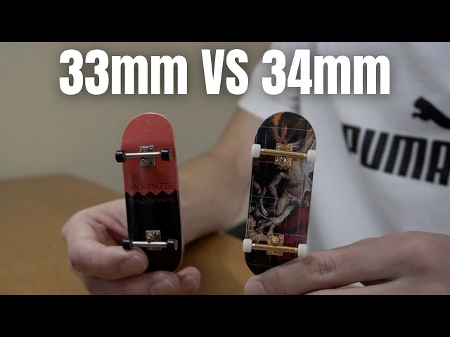 FINGERBOARD DO ALIEXPRESS 34MM VS 32MM - SKATE DE DEDO 