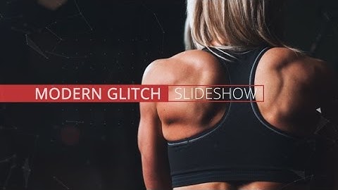 After Effects Template: Modern Glitch Slideshow