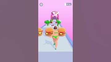 Body Race 🍆🍔 2 Level Gameplay Walkthrough | Best Android, iOS Games #shorts