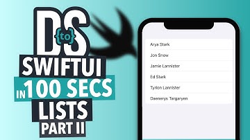SwiftUI Basics: Dynamic List in 100 Seconds Part II