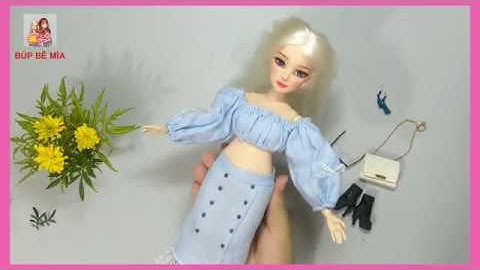 DIY MAY ÁO TRỄ VAI SIÊU ĐƠN GIẢN | BÚP BÊ MÍA