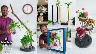 5 Indoor Water Garden & Indoor Plants Decoration & Display Ideas for Your Lovely Home//GREEN PLANTS