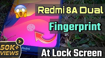 How To Set Fingerprint Lock In Redmi 8A Dual || how to set fingerprint in redmi 8,8A,9A,9i etc.
