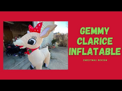 Gemmy Clarice Inflatable Rudolph Red Nosed Reindeer Christmas At Home