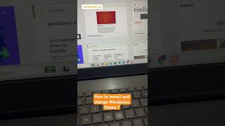 How to change and install wordpress theme  #wordpress #learnbypreet #wordpressdesign