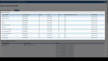 Selecting and Mass Enrolling Students Into Dependent Sections