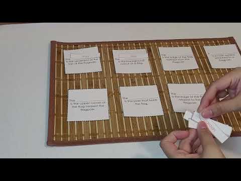 Parts of Flag part 4 | Culture Activity | My First Montessori School Inc.