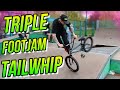 50 ПОПЫТОК НА ОДИН BMX ТРЮК В СКЕЙТ ПАРКЕ/DIMA BAR TRIPLE FOOTJAM TAILWHIP/ФУТДЖЕМ ТЕЙЛВИП НА БМХ