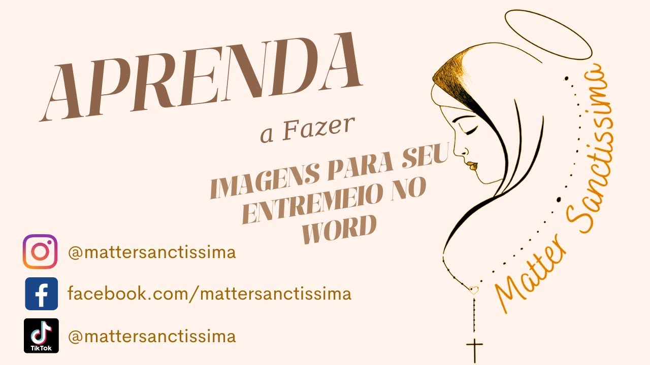 Faça as imagens para seu entremeio com o Word