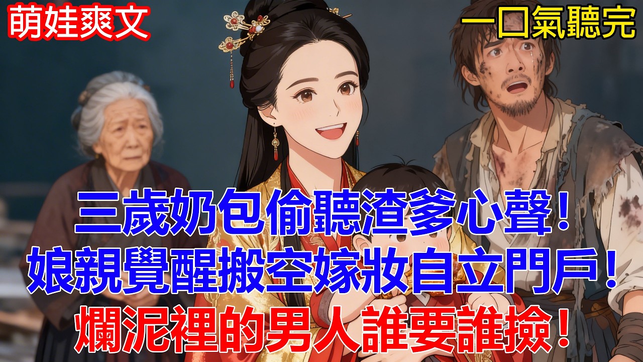 【完結爽文】三歲奶包偷聽渣爹心聲！娘親徹底覺醒不伺候了，搬空百萬嫁妝自立門戶！主母冷笑：爛泥裡的男人誰要誰撿！#有聲書 #小說 #萌娃 #爽文#古言#原創