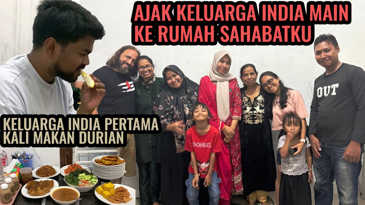 AJAK KELUARGA INDIA KETEMU SAHABAT DARI KECIL ‼️ KELUARGA SENANG DIMASAKIN BANYAK TEMPE DAN TAHU