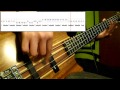 Muse - Hysteria (Bass Cover) (Play Along Tabs In Video)