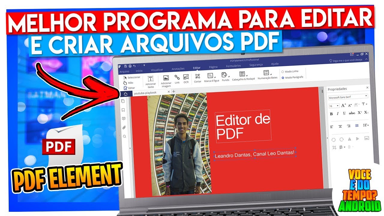 Melhor Programa Para Editar Arquivos PDF - PDFelement - YouTube
