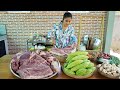 My new kitchen: Have you ever tried stuffed pork in bitter gourd? - Cooking with Sreypov