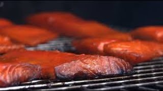 BEST SALMON JERKY  HOW TO MAKE SALMON JERKY WITH MAPLE SYRUP & MOLASSES IN A DEHYDRATOR