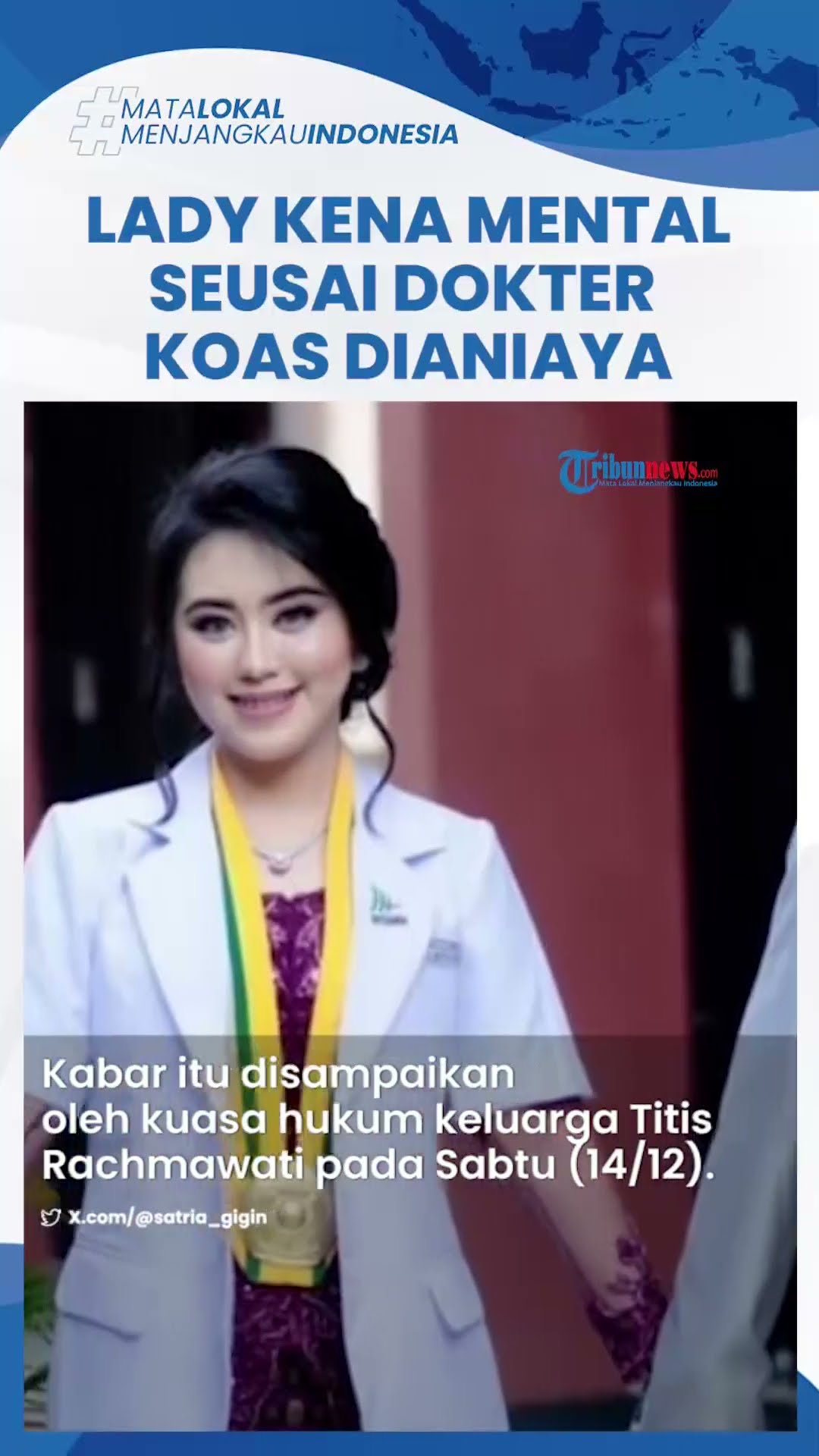 Lady Mahasiswi Pemicu Dokter Koas Dianiaya Kena Mental, Syok Dihujat Publik hingga Sering Menangis