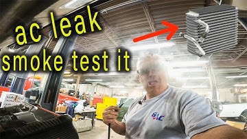 The Easiest Way To Find A A/C leak ( SMOKE TEST IT )