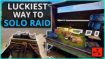 The LUCKIEST Way To Start SOLO RAIDING!! Rust Solo Survival Gameplay Part 2