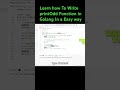 Let’s Learn how to write PrintOdd Function in Golang #viralshorts #shortvideo #shortsfeed #shorts