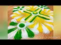 Super Easy &amp; Attractive Rangoli Design in just less than 5 minutes |Daily Rangoli By Jyoshita Ghate|