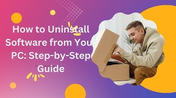 How to Uninstall Software from Your PC: Step-by-Step Guide(bangla)