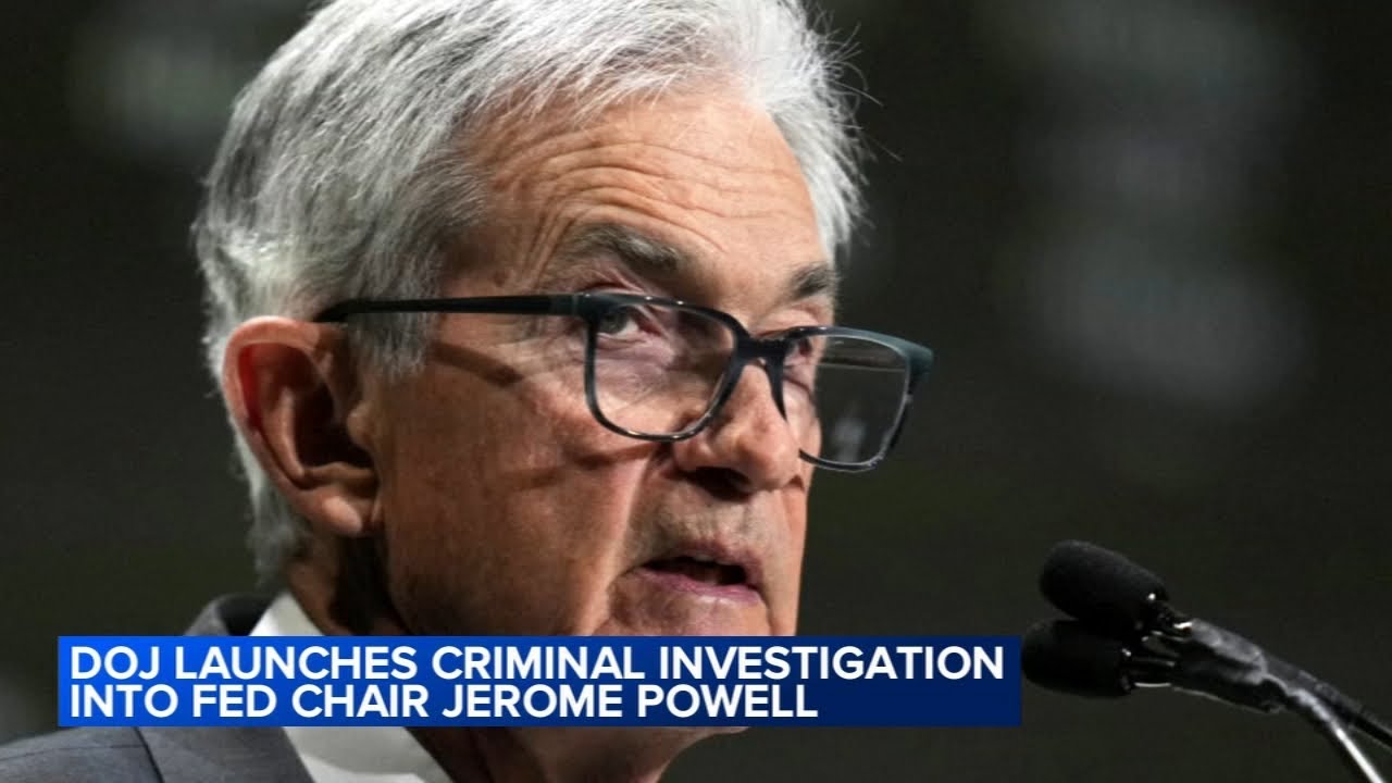 DOJ launches criminal investigation into Fed chair Jerome Powell - YouTube