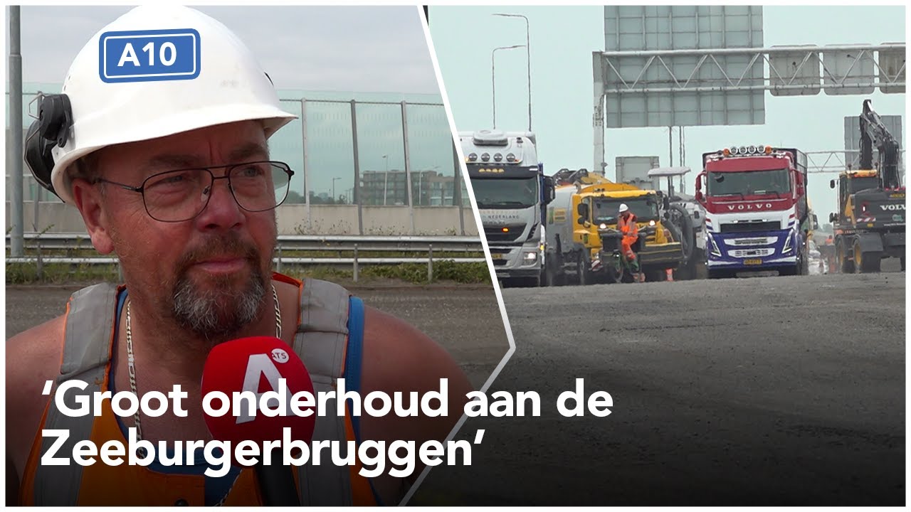 Wat doen ze daar op de Zeeburgerbruggen waardoor er flinke files ontstaan