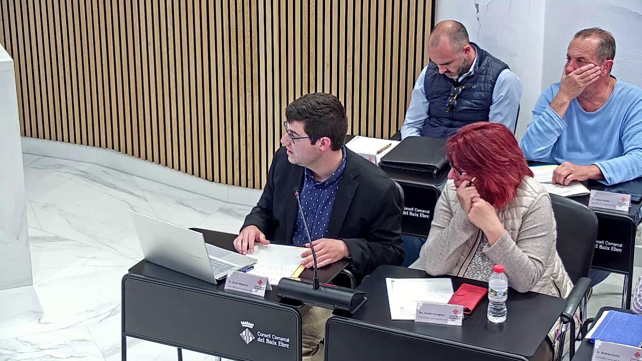 Ple Ordinari Consell Comarcal del Baix Ebre 25  d'abril de 2025