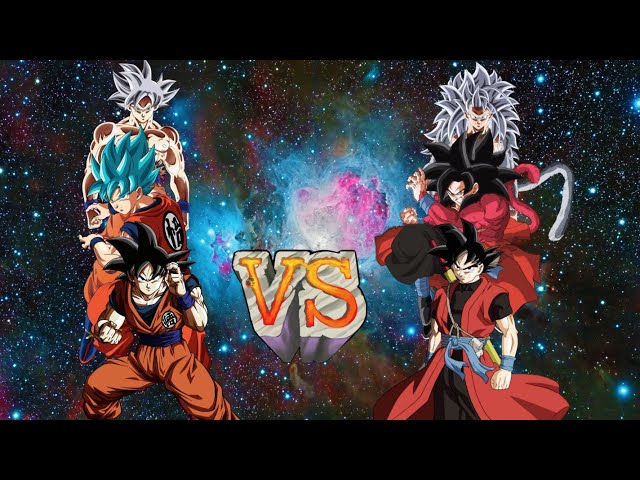 Sprite Move Fight} Goku(super) ssj Blue Vs Goku(AF) ssj 5 (Canon