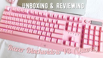 Unboxing + Review: Razer Blackwidow V3 (Quartz) Keyboard + Typing ASMR