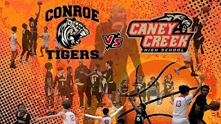 Conroe Tigers vs Caney Creek Panthers 9th Grade Boys Basketball Conroe White/B Team Jan. 11, 2023