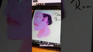 Coloring with gradient maps  #digitalart #krita #gradientmap