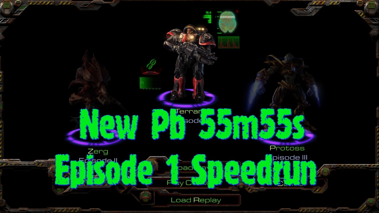 Starcraft: Terran 1 Episode SpeedRun 55m55s RTA WR