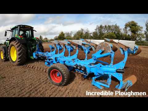 2021 John Deere 6155M 6.8 Litre 6-Cyl Diesel Tractor (155/172HP) Lemken at Llanwarne Ploughing Match