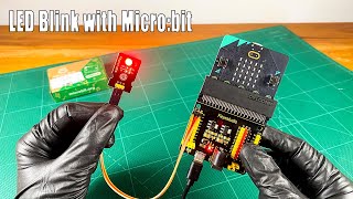 How to blink an LED bulb using the Micro:bit board #sritu_hobby #microbit