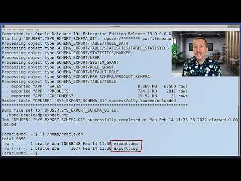 Demo of a simple Data Pump job