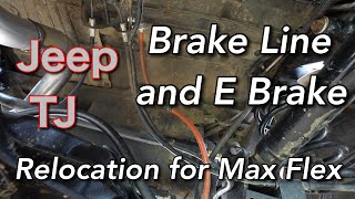 Brake Line/E Brake Relocation for TJ's That Want to Flex - YouTube