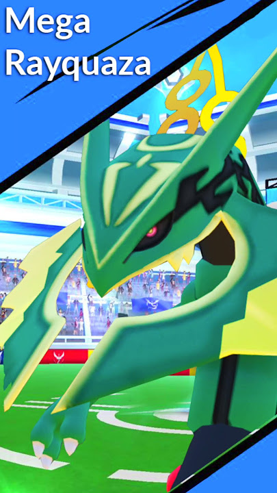 Mega rayquaza mega evolution in Pokemon go ! #megarayquaza