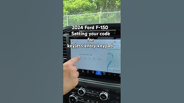 2024 Ford F-150 - How can I set my own code for keyless entry? #shorts
