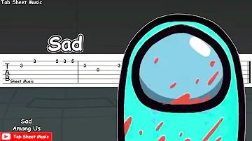 Sad Among Us Animation - Guitar Tutorial