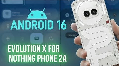 EVOLUTION X Ft. Nothing Phone 2A   Flashing instructions with Rom files in description.
