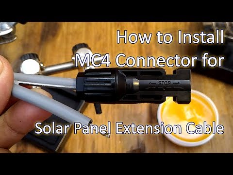 Vídeo: Com connecteu els connectors del panell solar?