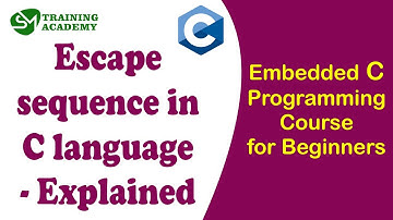 Escape sequence in C