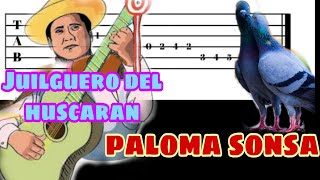 Video thumbnail of "PALOMA SONSA / JILGUERO DEL HUASCARAN TUTORIAL GUITARRA"