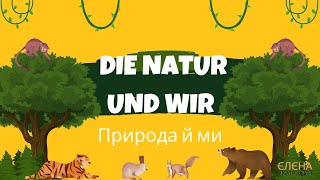 картинка: Die Natur und wir // Німецька мова Сотникова 5(1) нуш