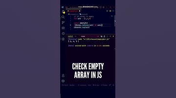 😱😱 Check if an Array is Empty or Not using JavaScript #shorts #javascript #programming #coding