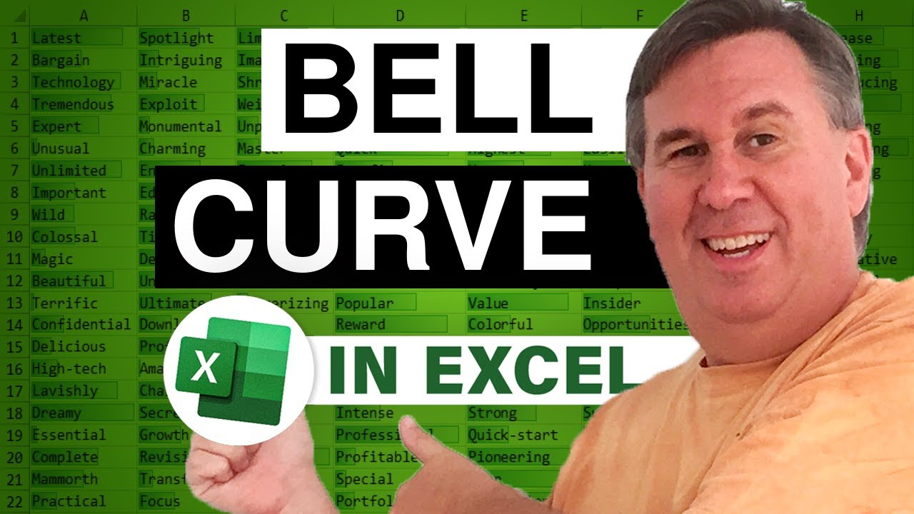 Excel Plot A Bell Curve in Excel - Episode 2596 