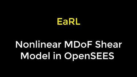 EaRL - Nonlinear MDoF Shear Model