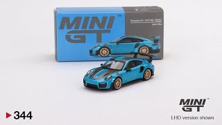 The Mini GT Showcase #344 The Porsche 911(991) GT2 RS Weissach